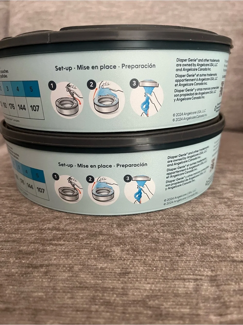 Diaper Genie Unscented Refill Canisters - Pack of 2